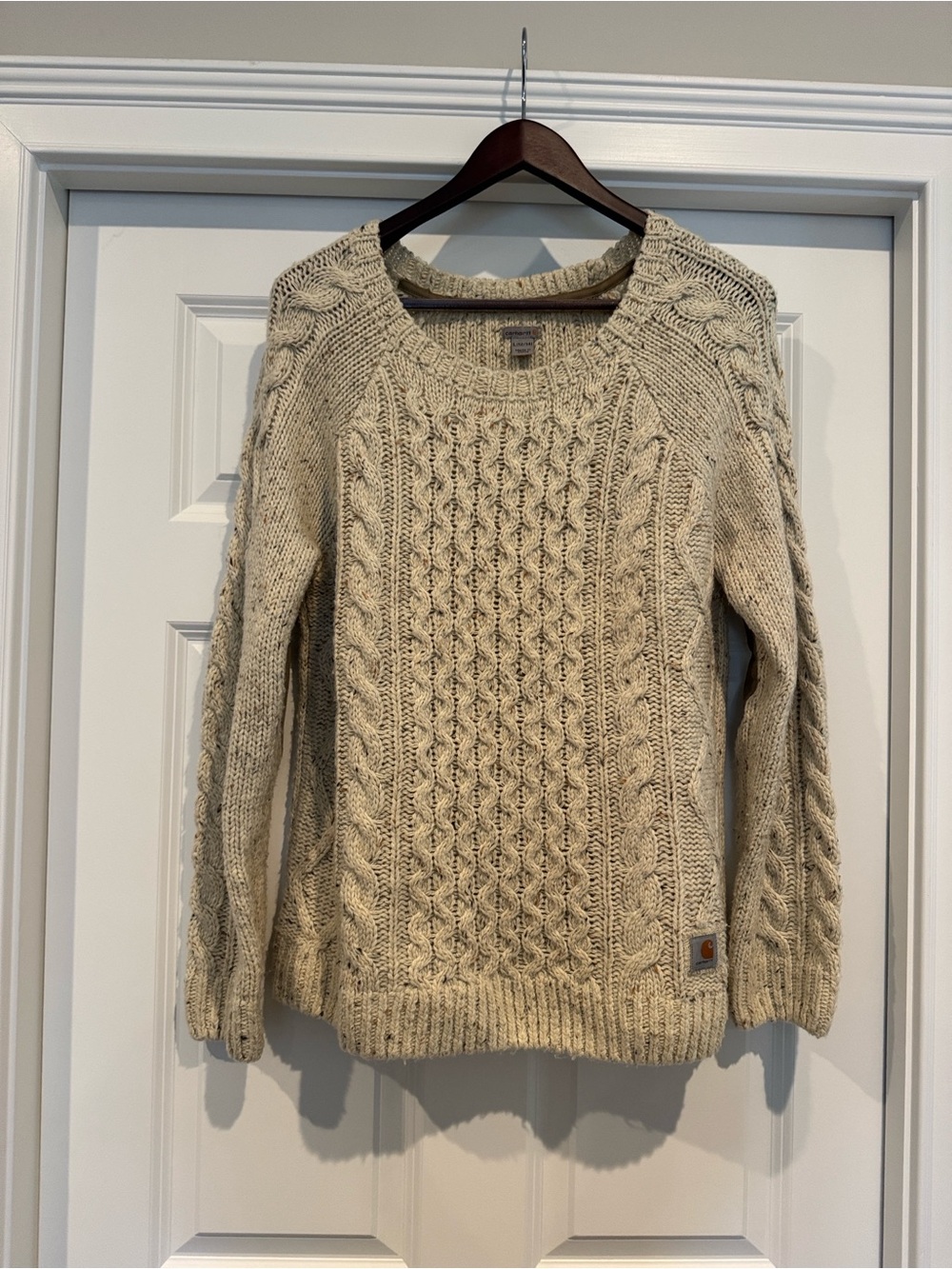 Carhartt Cream Flecked Knit Sweater - Crew Neck